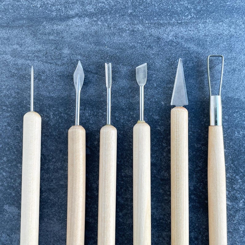 Set of 19 Pottery Tools Starter Kit. Sculpting and Shaping Tools for Pottery, Ceramics, and Clay. image 6