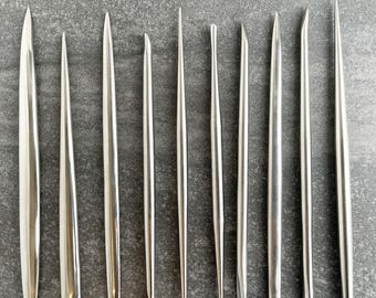 Set of 10 High Quality Metal Sculpting Tools for Pottery, Ceramics, and Clay Projects
