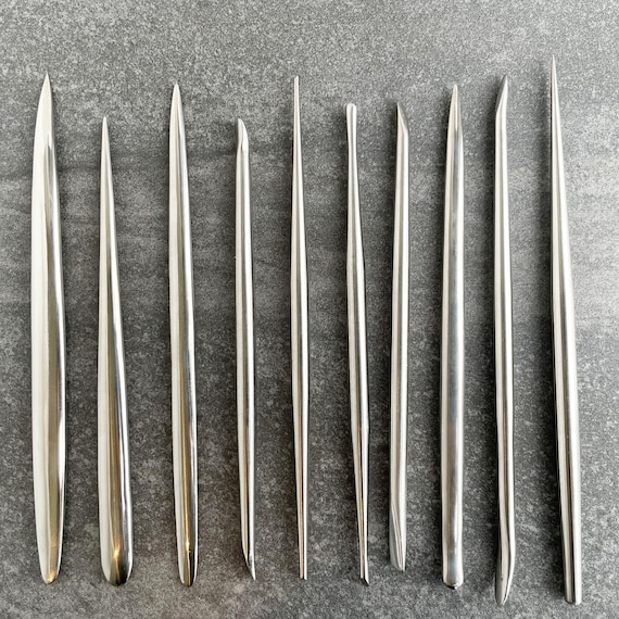 Set of 10 High Quality Metal Sculpting Tools for Pottery, Ceramics, and Clay Projects