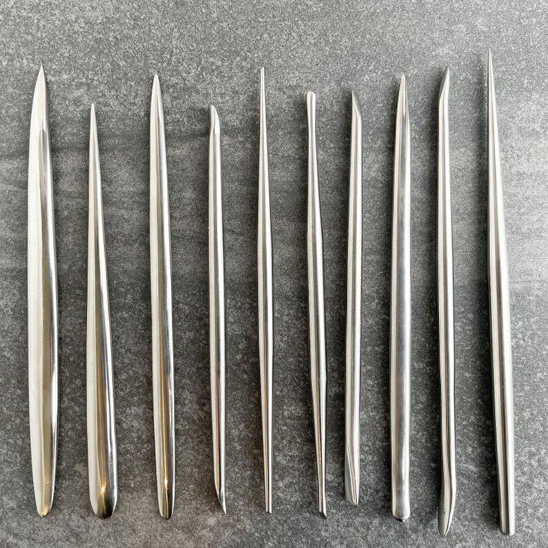 Set of 10 High Quality Metal Sculpting Tools for Pottery, Ceramics, and Clay Projects image 1