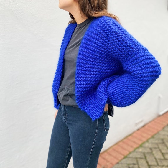 Easy Cardigan Knitting Kit Cropped Cardigan Knitting Kit Etsy UK