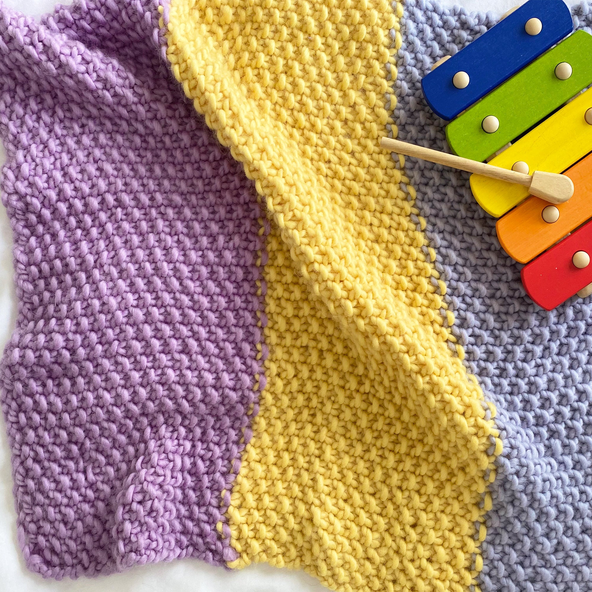 Easy Baby Blanket Knitting Kit Oh Baby Knitting Kit Easy Etsy UK