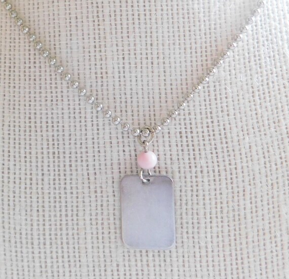 Vintage Silver Notebook/Note Pad Charm Necklace, … - image 4