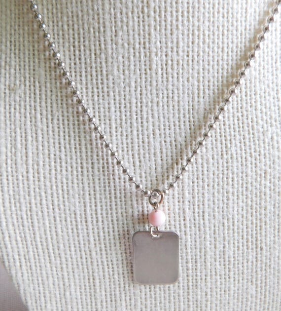 Vintage Silver Notebook/Note Pad Charm Necklace, … - image 2