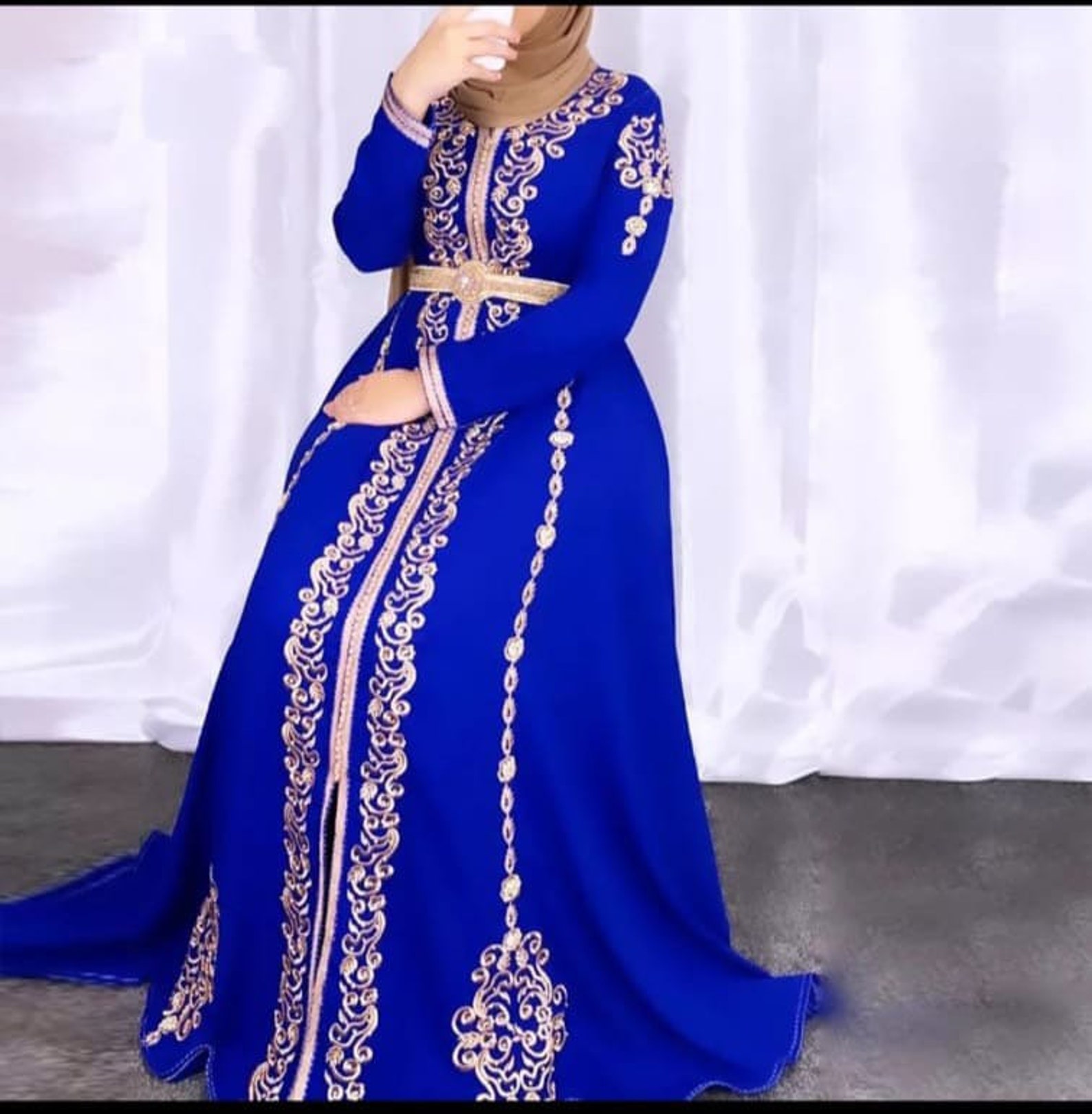 Upscale Embroidered Morocan Kaftan