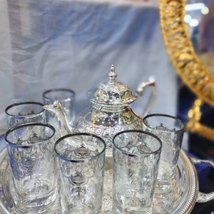 Moroccan Handmade silver Tea Set