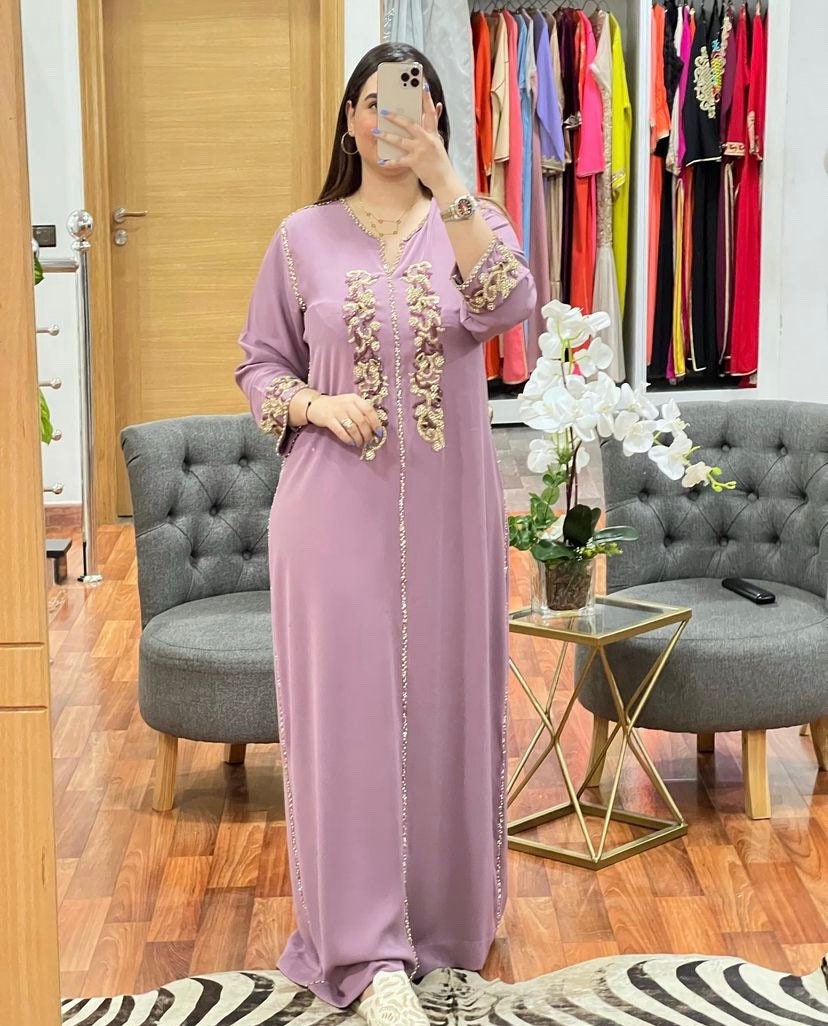 Sahar Kaftan Abaya - Mauve main image 0