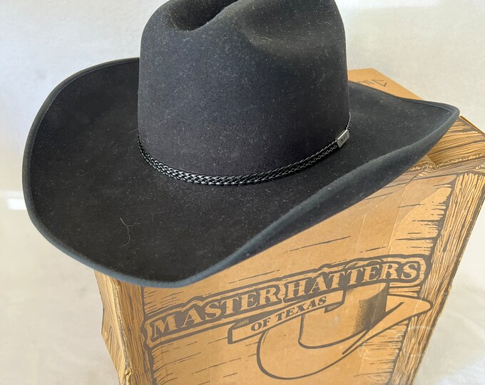 Vintage MHT Westerns Cowboy Hat 3X Beaver Blend 61 Size 75/8 Etsy
