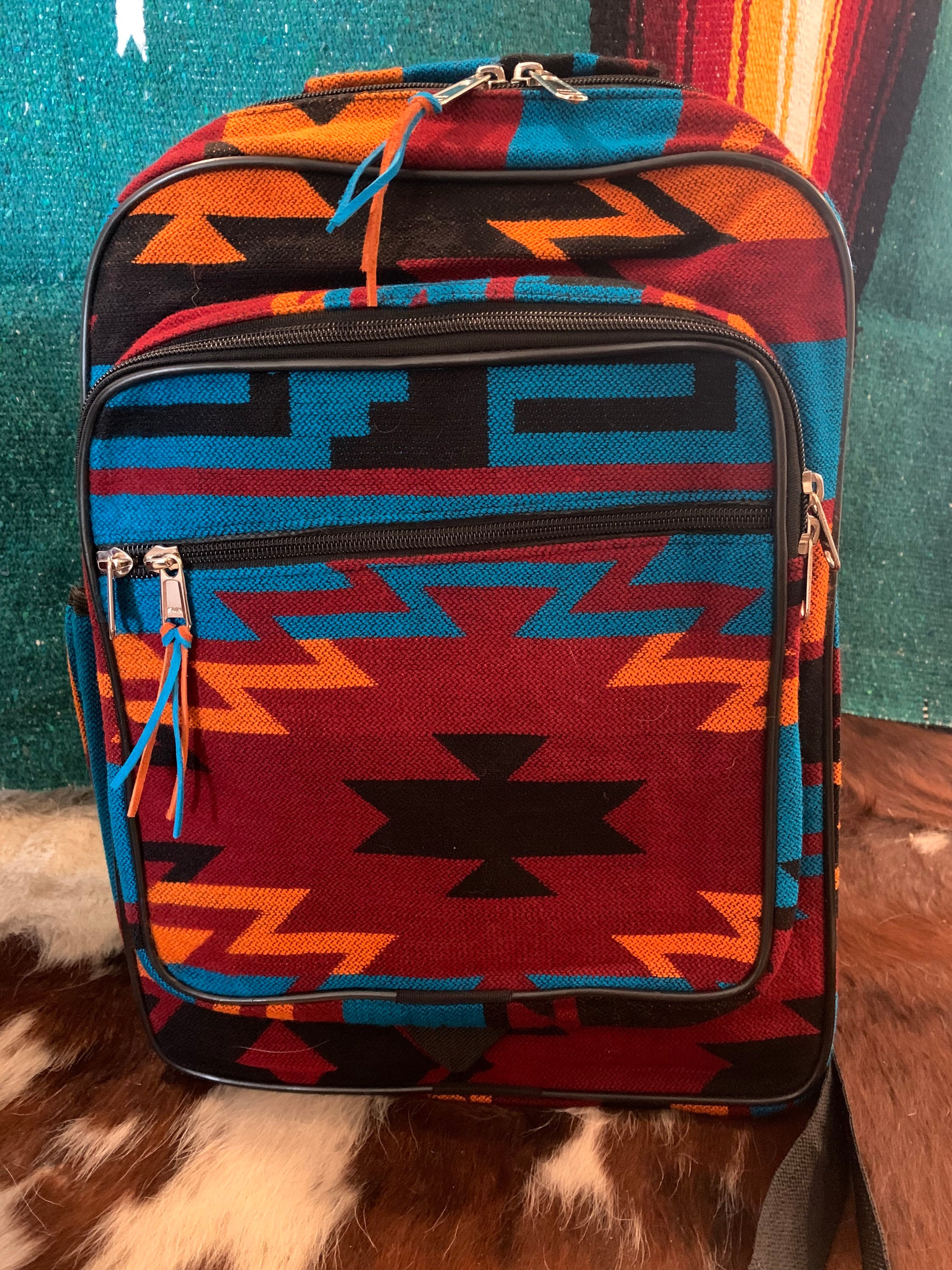 Aztec diaper top bag backpack