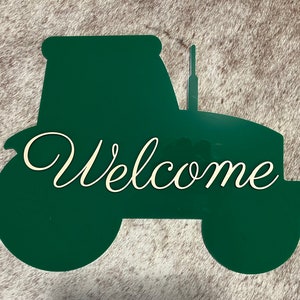Tractor Welcome Sign