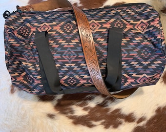 Aztec Print Duffel Bag