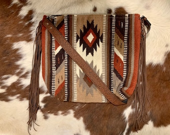 Saddleblanket Purse - Howdy Partner - XL fringe