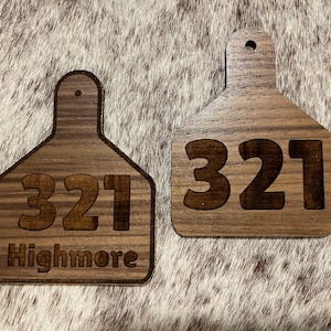 Small Customizable Address Tag - Set