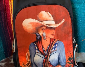 Printed Backpack / Diaper Bag