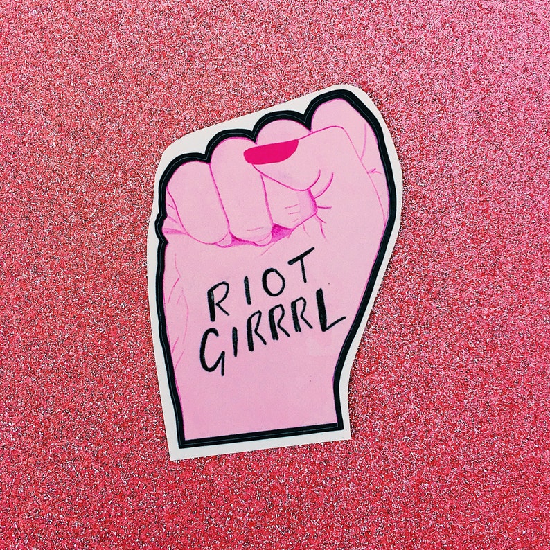 Feminist Vinyl Sticker-Laptop Decal Gift For Feminist-Riot | Etsy