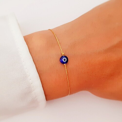 Evil Eye Bracelet Elegant Greek Jewelry Nazar Boncuk Etsy