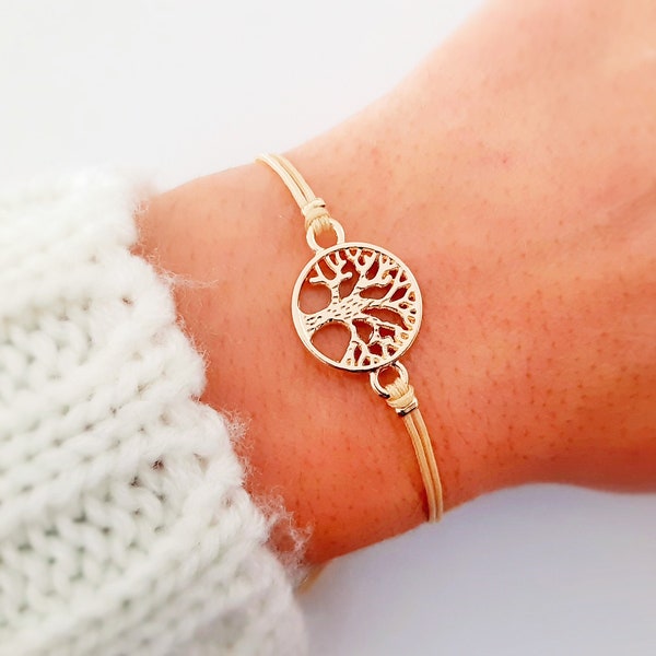 Bracelet Tree - Tree Of Life - Dainty Bracelet - Family Tree Bracelet - Elegant Bracelet - Life Tree Bracelet - Minimalist Jewelry - Yoga