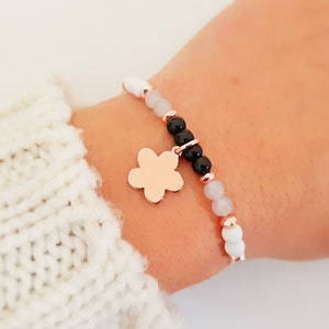 Flower Bracelet - Sierlijke Armband - Flower Girl Gift - Elegante Armband - Klaver Armband - Minimalistische Sieraden - Lucky Clover Armband