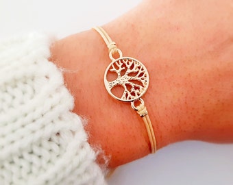 Bracelet Tree - Tree Of Life - Dainty Bracelet - Family Tree Bracelet - Elegant Bracelet - Life Tree Bracelet - Minimalist Jewelry - Yoga