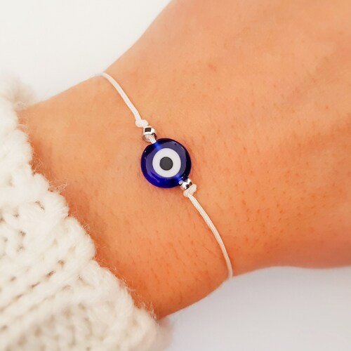 Blue Eye Bracelet Greek Jewelry Braided Bracelet Gift Etsy