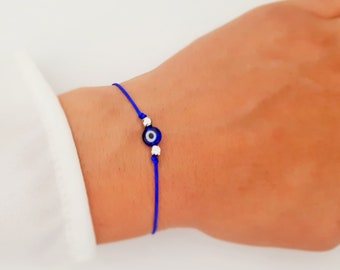 Protection Bracelet - Blue Eye Bracelet - Elegant - Greek jewelry - Nazar boncuk - BFF Gift - Talisman - Minimalist - Lucky Eye - Dainty