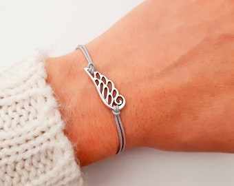 Guardian Angel Wing Bracelet - Dainty Bracelet - Minimalist Jewelry - BFF Gift - Wish Bracelet - Boho - Memory Bracelet - Wing Bracelet