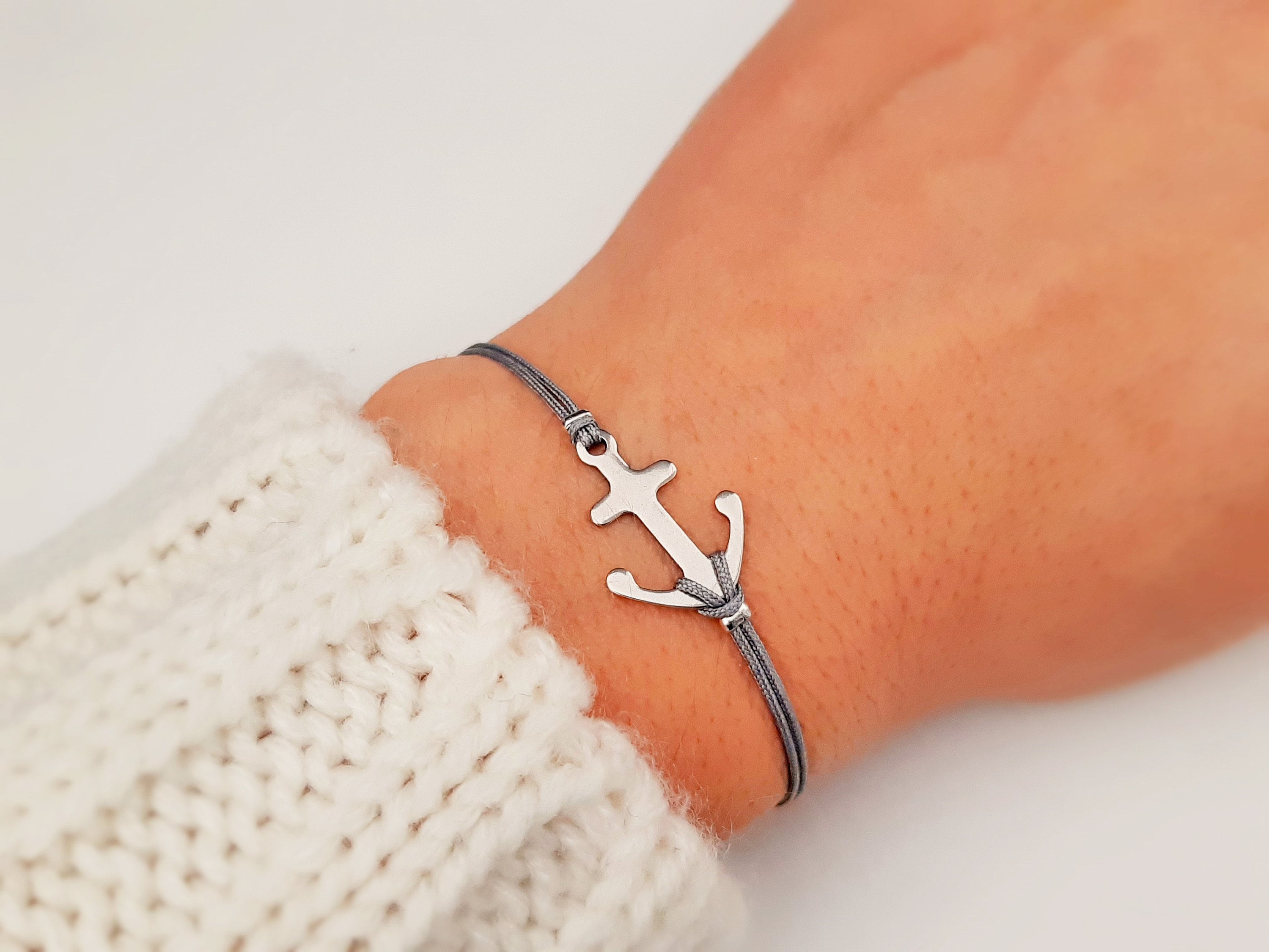 Nautical Jewelry Anchor Bracelet Best Friends Gift - Etsy