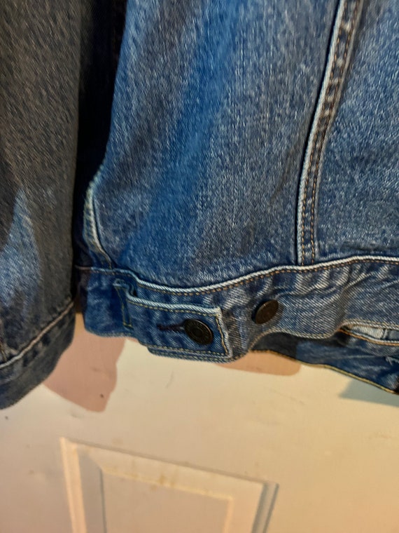 1990 Bolt Red Jean Jacket - image 4