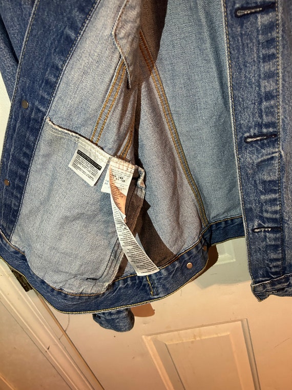 1990 Bolt Red Jean Jacket - image 5