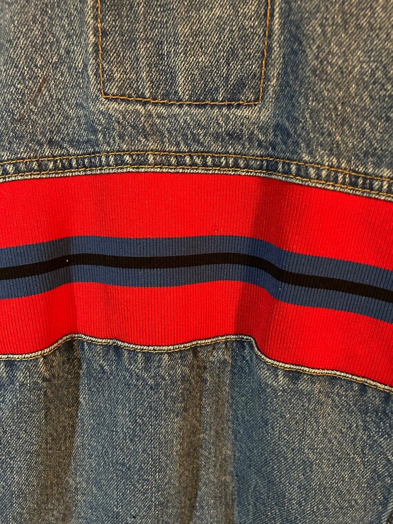 1990 Bolt Red Jean Jacket - image 3