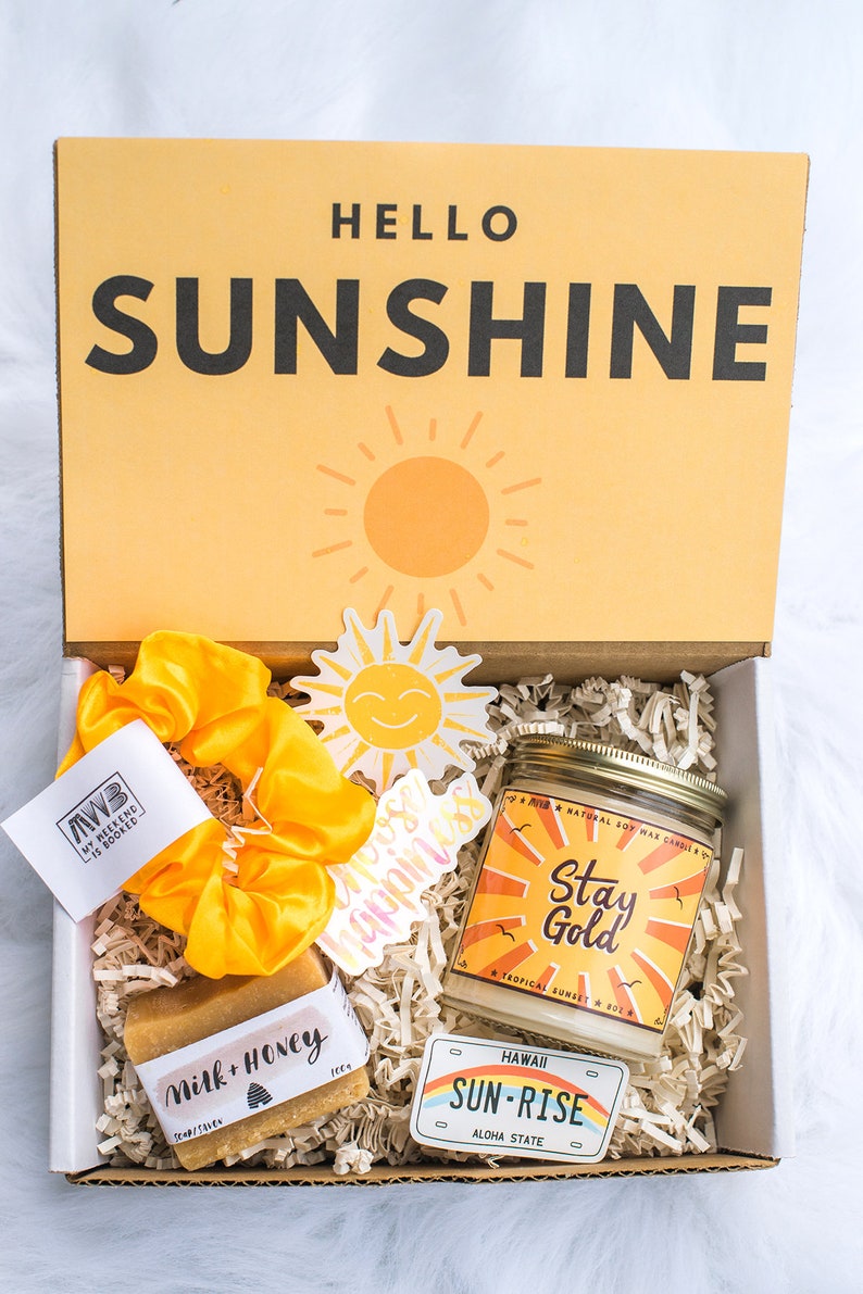 Quarantine Gift Box Box of Sunshine Care Package best Etsy Canada