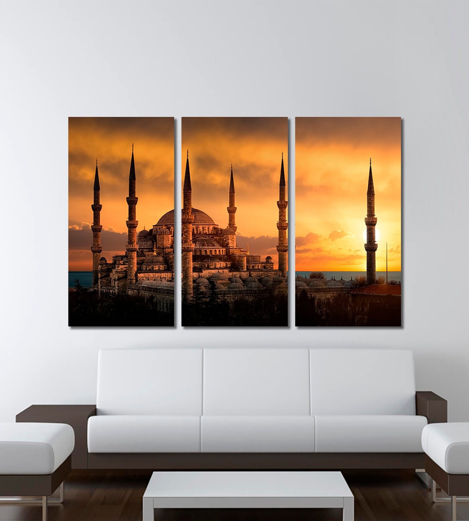 Istanbul Canvas Print Istanbul Wall Art Mosque Canvas Set Etsy