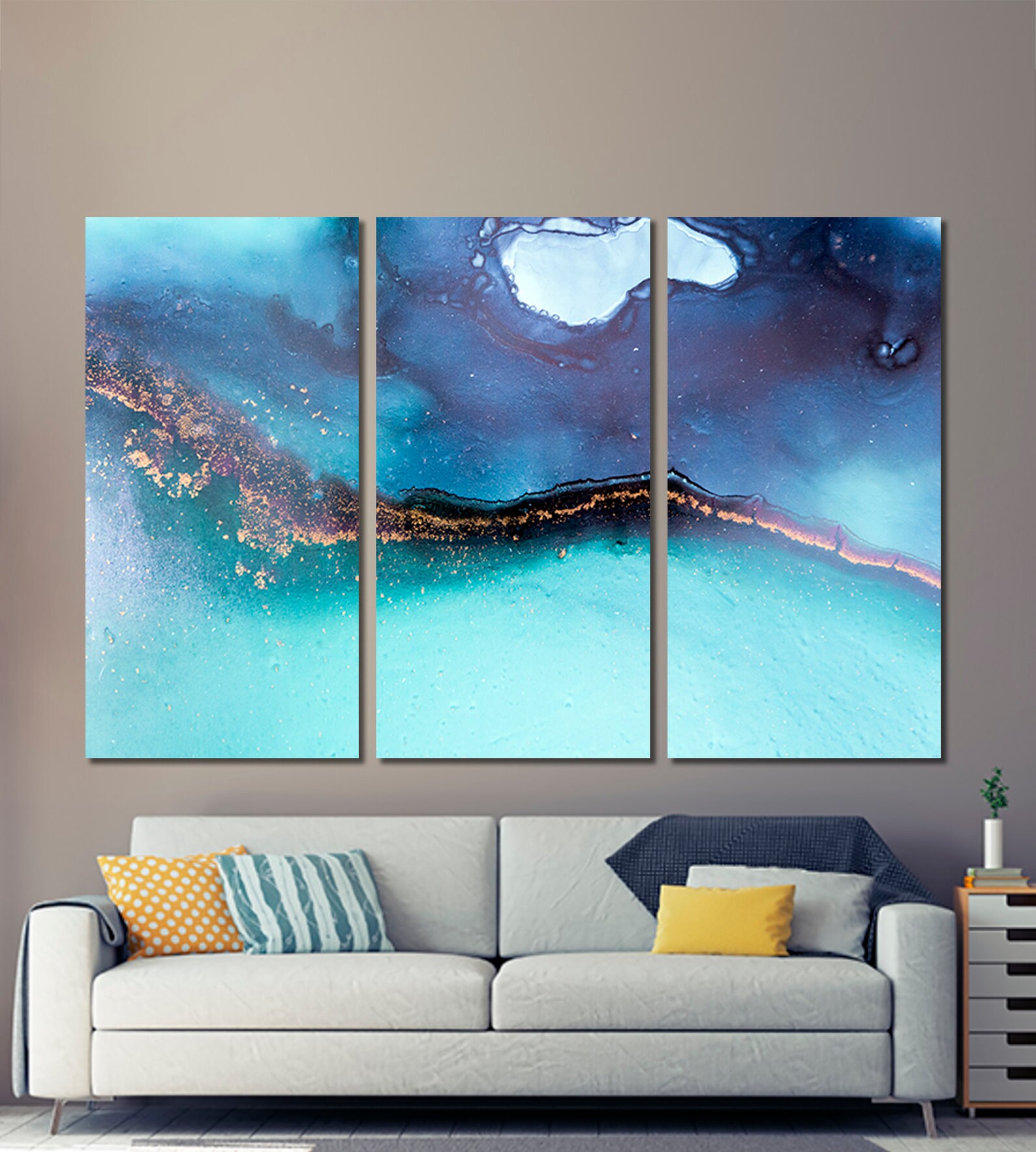 Colorful canvas print Colorful wall art Abstract canvas Etsy