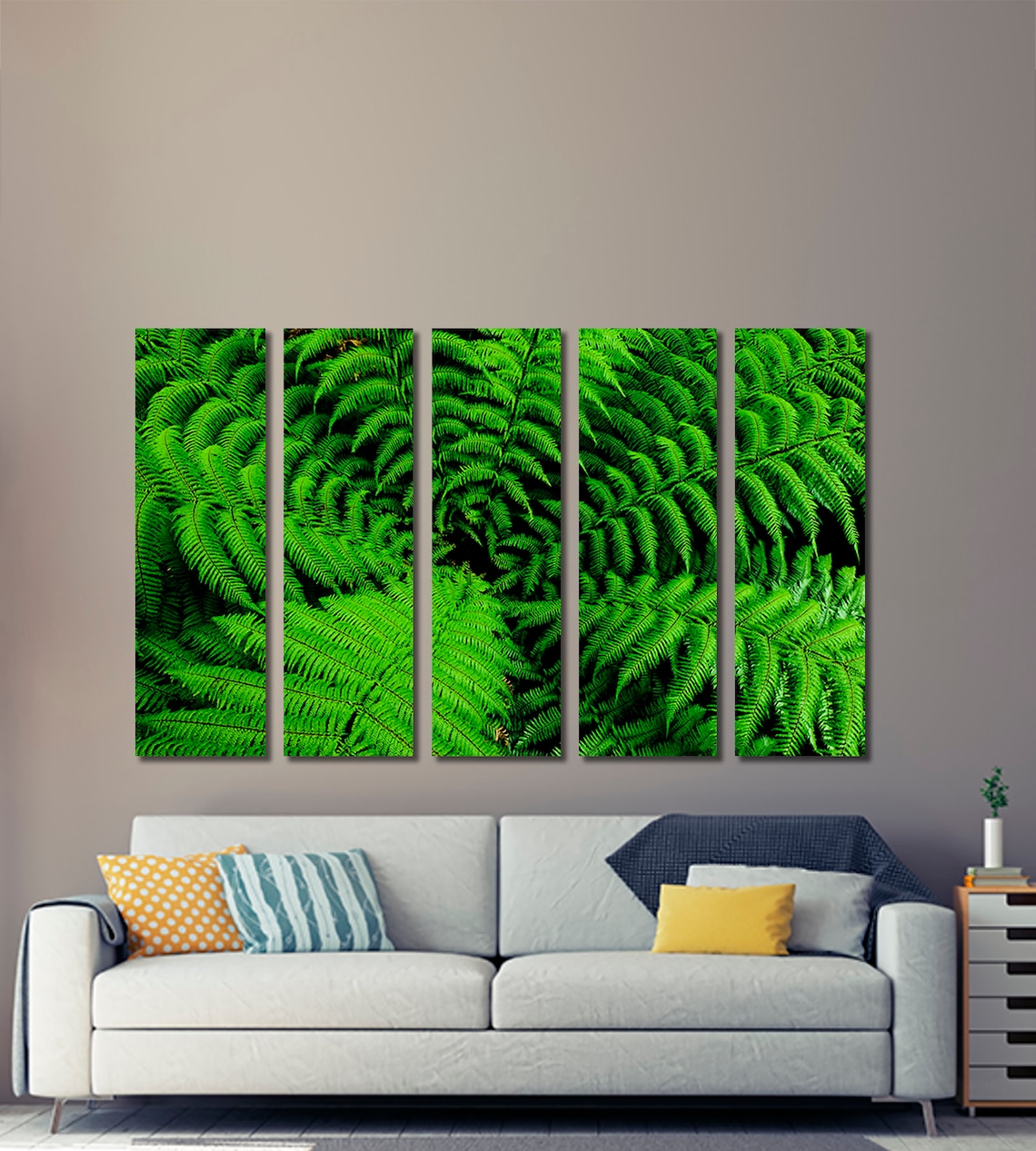 Fern canvas print Fern wall art Fern modern print Fern Etsy