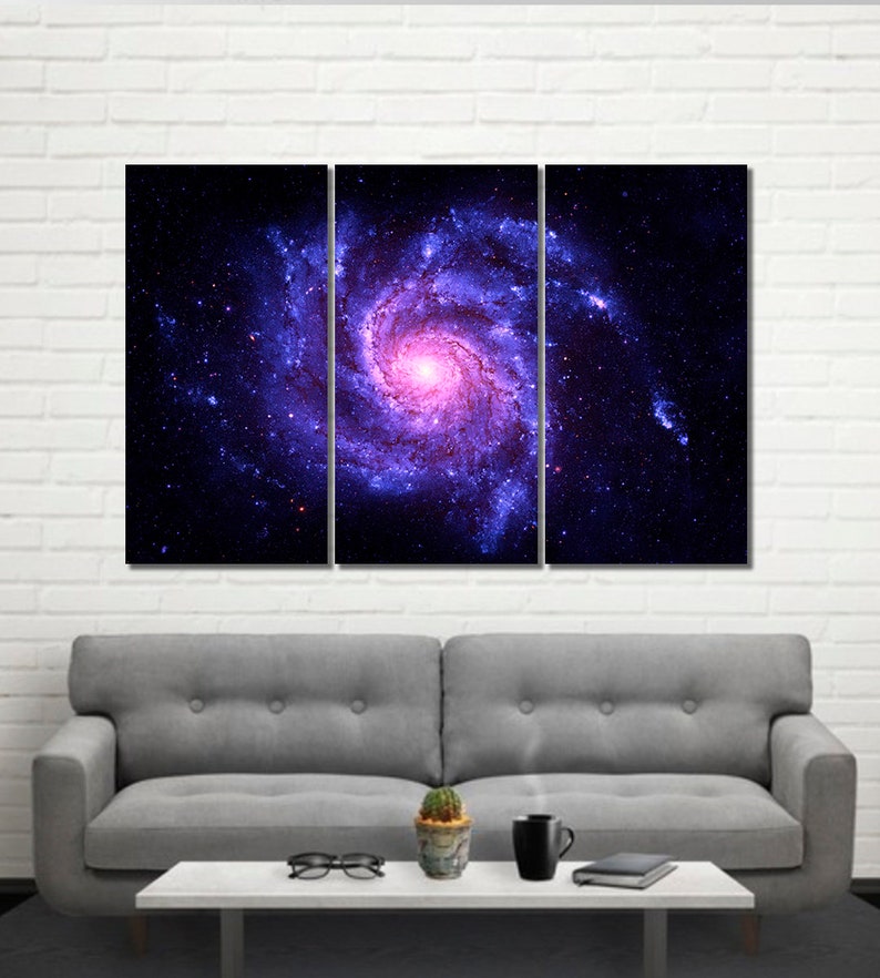 Galaxy Wall Art Canvas Print Universe Nebula Space Decor