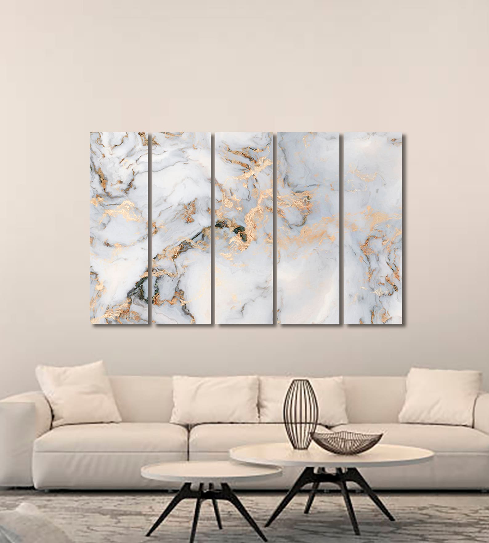 Marble canvas print Marble wall art Abstract wall art Etsy