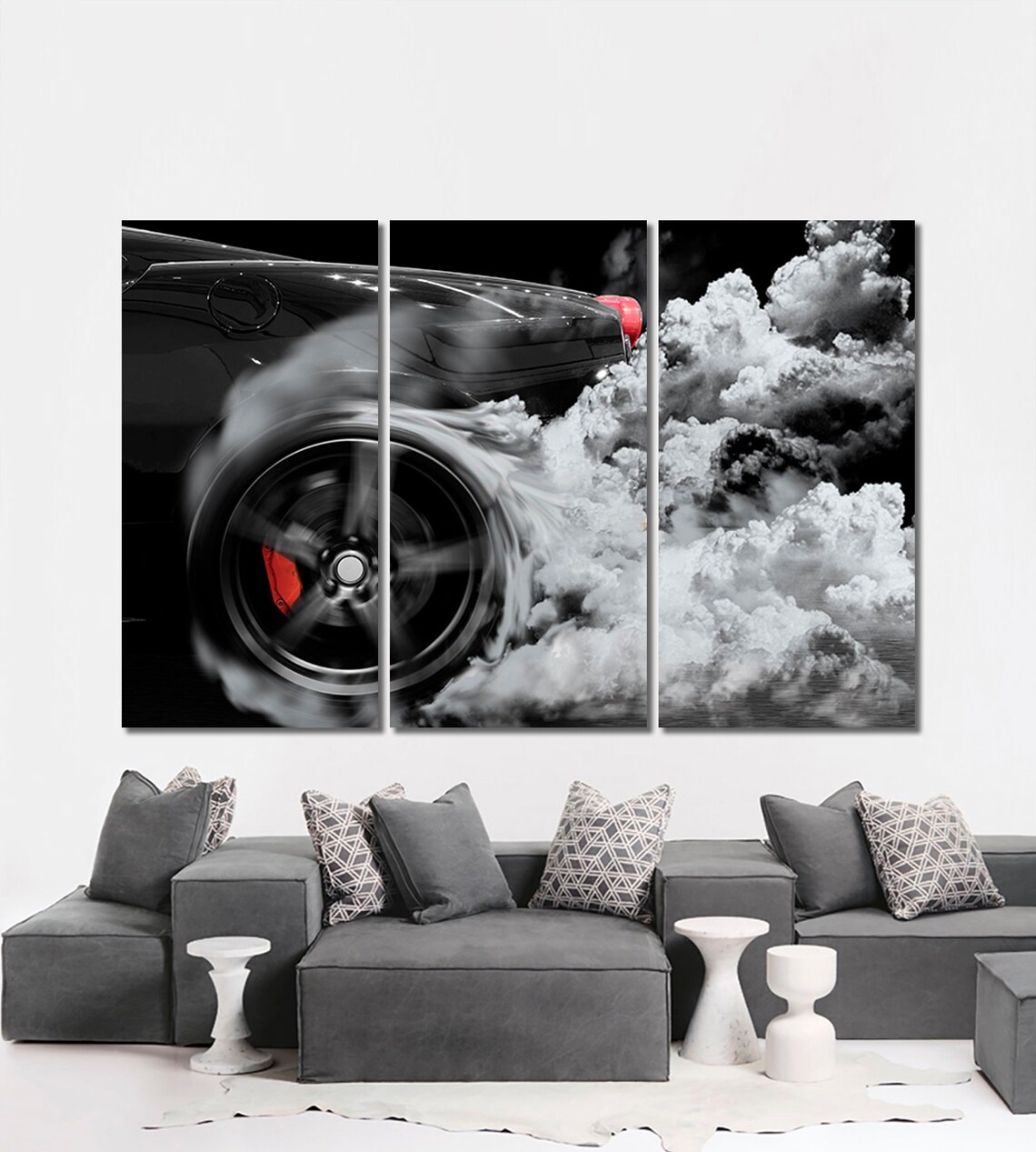 Drift wall art Sport car canvas print Drift car canvas Etsy