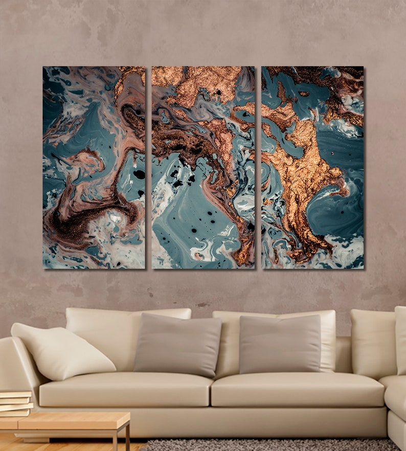 Marble Canvas Print Marble Wall Art Abstract Canvas Print Etsy