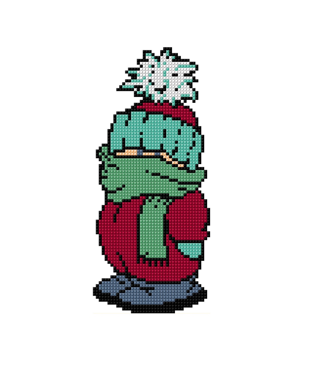 Boy in Snowsuit Cross Stitch Pattern, Winter, Snow, Crafts, Decor - Etsy