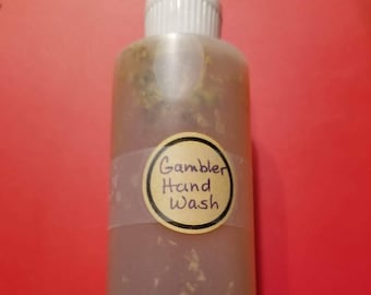 Gambler&#39;s Handwash, 2 oz-16oz options luck gambling money prosperity conjure curio hex witchcraft hoodoo spell