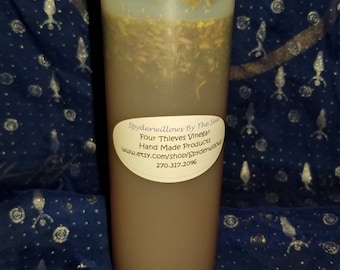 Four Thieves Vinegar, 16 oz, witchcraft, protection, banishing, hoodoo cleansing luck mojo juju conjure curio