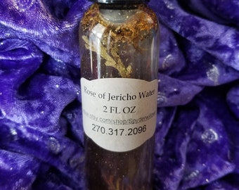 Rose of Jericho Water, 4-16 oz options cleansing blessing holy water conjure curio reversal repel