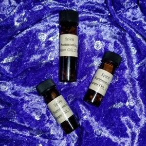 Spirit summoning dream oil, 1-2 dram or .33 oz roll on option seance communication with the dead ghost spirit guide psychic vision curio