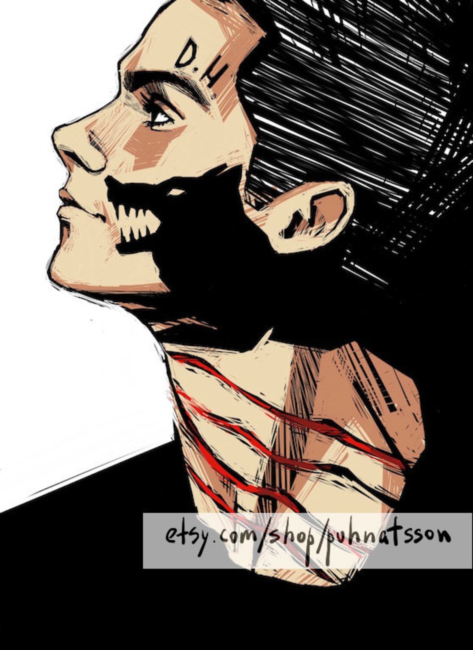 Stiles Stilinski. teenwolf. art print. wall art. fanart. wall Etsy