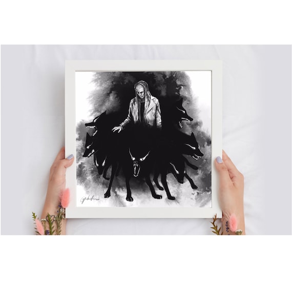 art portrait fan poster The Raven Cycle printed art Call Down The Hawk art print wall art art poster Ronan Lynch fanart.wall poster