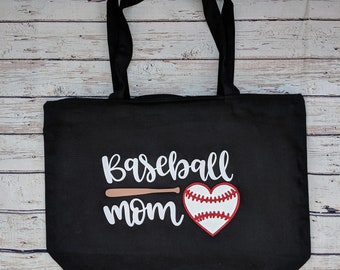 Torba typu tote z zamkiem błyskawicznym Baseball Mom