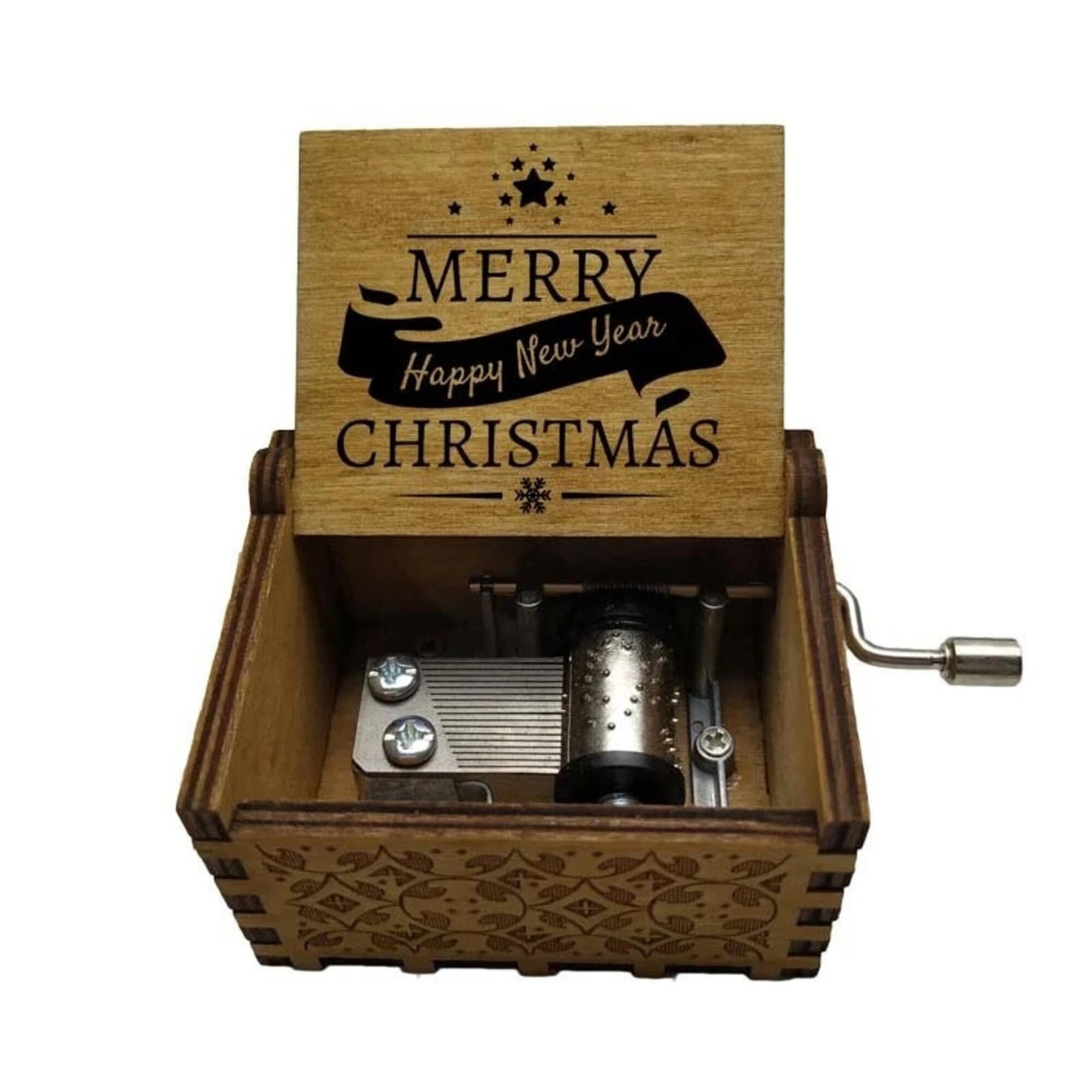 Christmas Holidays Music Box We Wish You A Merry Christmas Etsy