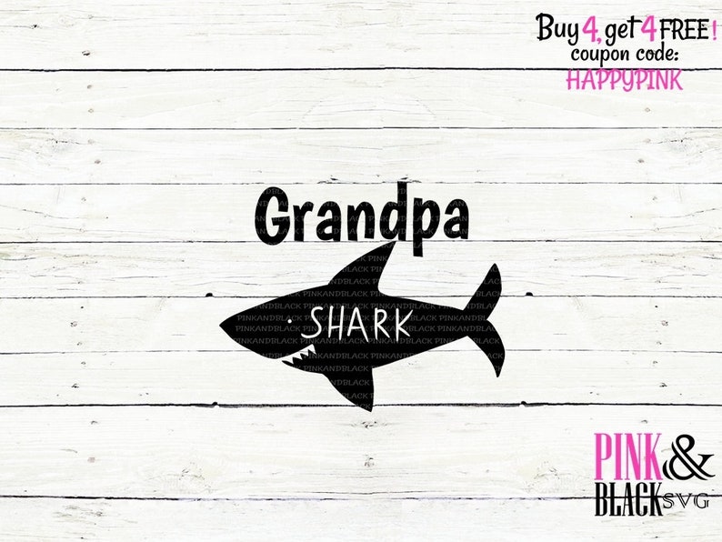 Download Grandpa Shark Svg Png Jpg Dxf Shark Instant Download Shark Vector Birthday Shark Silhouette Cut File Cricut Cut File Free Commercial Use Craft Supplies Tools Kids Crafts