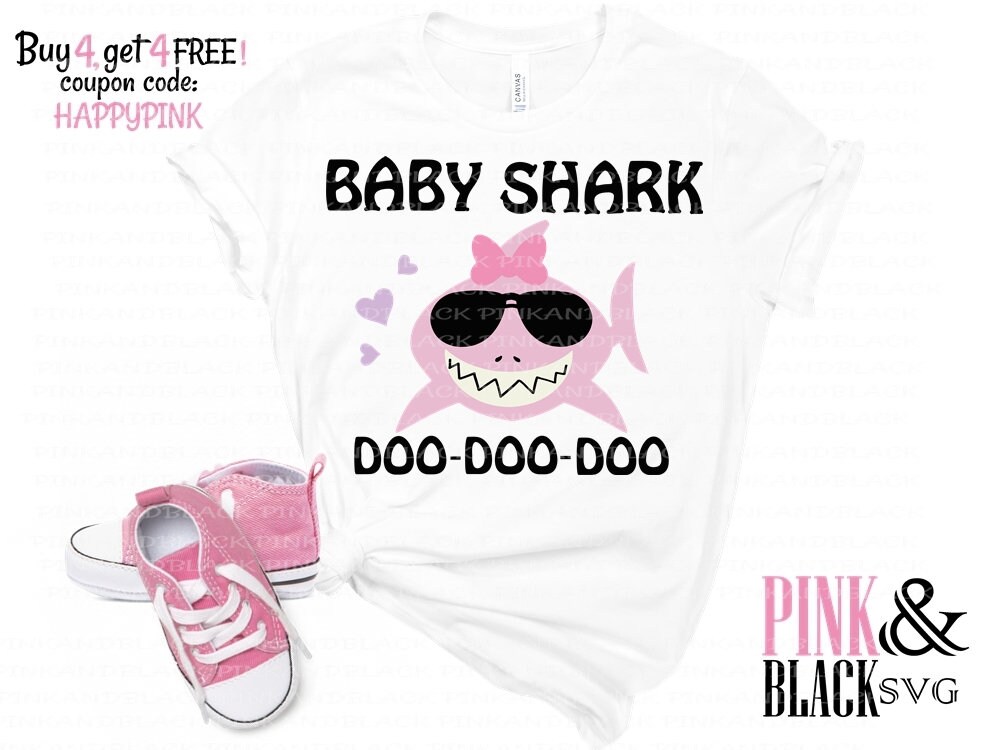 Download Free Instant Download Baby Shark Svgshark Svg Png Jpg Dxf Birthday Etsy SVG Cut Files