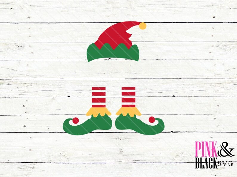 Download Kits Craft Supplies Tools Elf Hat And Feet Svg Elf Monogram Svg Elf Svg